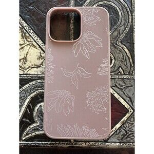 Heyday Warm Taupe Floral Phone Case IPhone 14 Pro Max Compatible